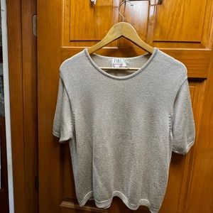 VINTAGE 80'S VIA ITALIA HANDLOOMED SHORT SLEEVE SWEATER XL